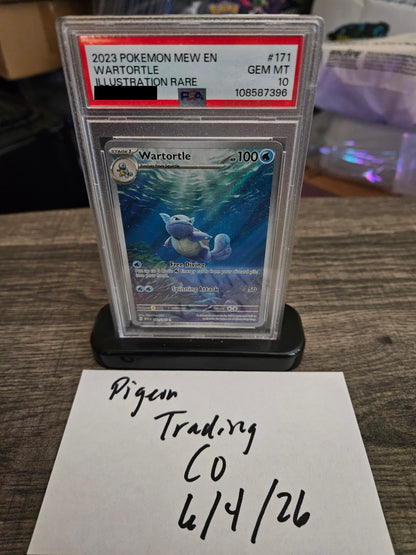 2023 Pokemon SV 151 Wartortle Illustration Rare #171/165 PSA 10 GEM MINT